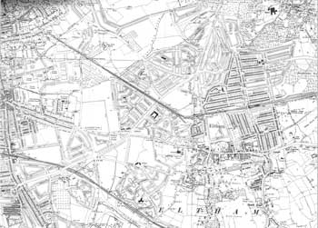 Map of Eltham and Kidbrooke, 1938
