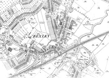 Map of Bexley Village, Bexley, 1933