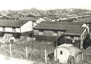 East Wickham Hutments, Welling, 1954