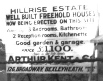 A Building Site, Danson Road, Bexleyheath, 1929