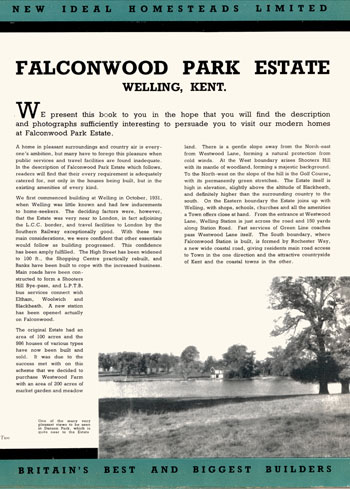 Falconwood Park Estate, Welling, 1931 