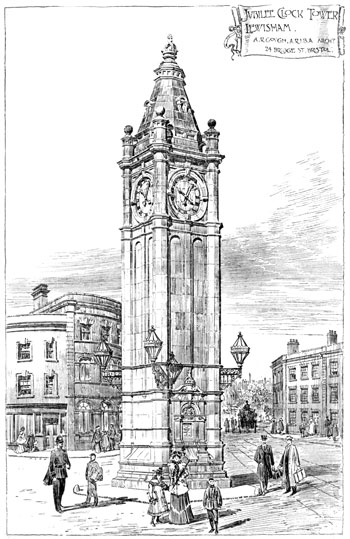Clock Tower, Lewisham High Street, Lewisham, 1897 