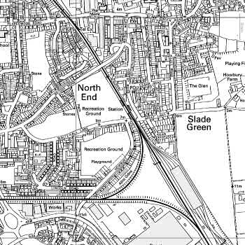 Map of Slade Green - click to enlarge