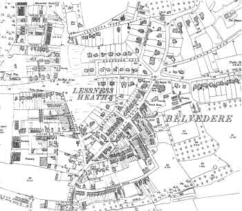 Map of Belvedere, Bexley, 1897