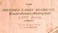 Plan of a Property Sale, Old Kent Road, Peckham, 1828