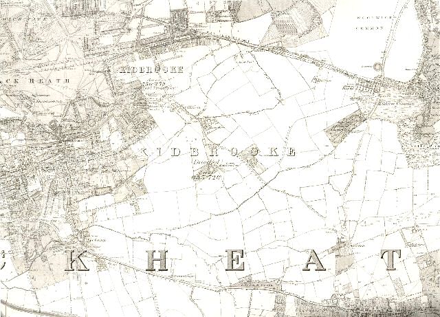Map Of Kidbrooke And The Cator Estate 1869 Ideal Homes