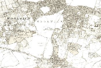 Map of Woolwich and Charlton, 1869