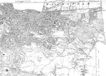 Map of Woolwich, Plumstead and Shooter's Hill, 1938 